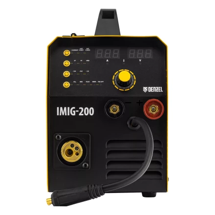 Аппарат инвертор. полуавтомат. cварки IMIG-200, 200 А, ПВ 60%, катушка 5 кг// Denzel 94361 купить в Магнитогорске
