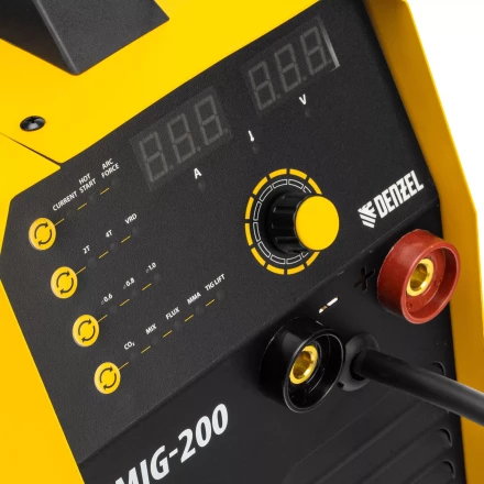 Аппарат инвертор. полуавтомат. cварки IMIG-200, 200 А, ПВ 60%, катушка 5 кг// Denzel 94361 купить в Магнитогорске