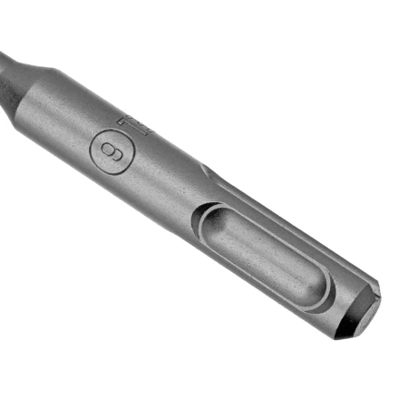 Бур по бетону Denzel, 6 x 110 мм, двойная спираль, три пылеотводящие кромки, 705005 купить в Магнитогорске