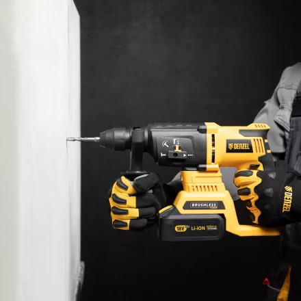 Бур по бетону Denzel, 6 x 110 мм, двойная спираль, три пылеотводящие кромки, 705005 купить в Магнитогорске