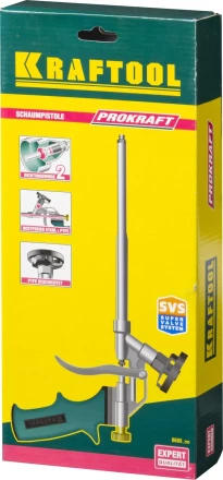 Пистолет &quot;PROKraft&quot; для монтажной пены, тефлоновое покрытие, KRAFTOOL 0685_z03 купить в Магнитогорске