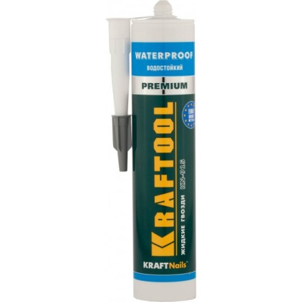Клей монтажный KRAFTOOL KraftNails Premium KN-915, водостойкий с антисептиком, для ванн и душевых, 310мл 41345_z01 купить в Магнитогорске