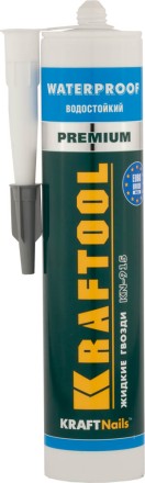 Клей монтажный KRAFTOOL KraftNails Premium KN-915, водостойкий с антисептиком, для ванн и душевых, 310мл 41345_z01 купить в Магнитогорске