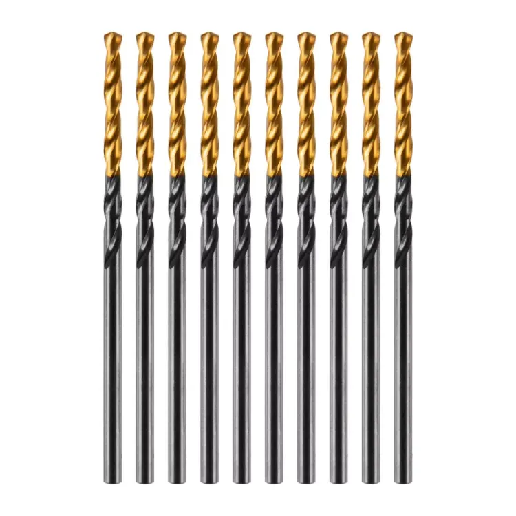 Сверло по металлу, 2 мм, HSS-Tin, Golden Tip, 10 шт. Denzel 717203 купить в Магнитогорске