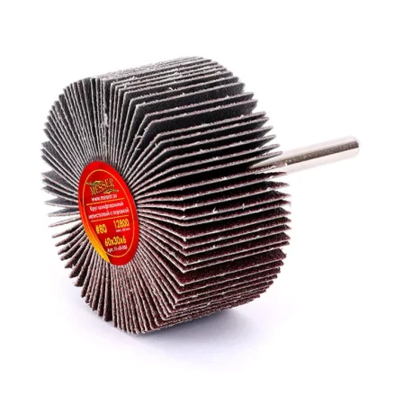 Круг MESSER шлифовальный лепестковый с оправкой (на шпильке) 60х30х6  #80 купить в Магнитогорске