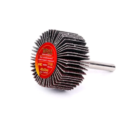 Круг MESSER шлифовальный лепестковый с оправкой (на шпильке) 40х20х6  #40 купить в Магнитогорске