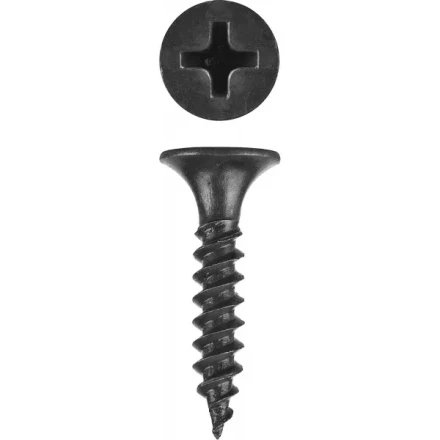 Саморезы фосфатированные с мелкой резьбой, гипсокартон-металл, ЗУБР 300015-35-032, PH2, 3,5 x 32 мм, 1500 шт 300015-35-032 купить в Магнитогорске