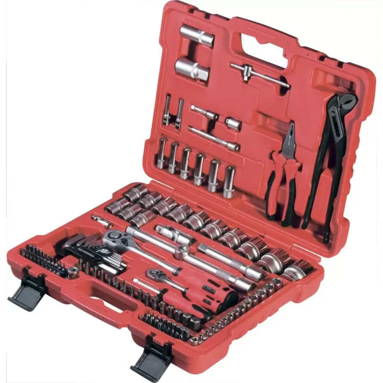 Набор слесарно-монтажный с квадратами 1/4", 1/2" и 5/16", 117 предм  MATRIX PROFI 13587 купить в Магнитогорске