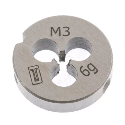 Плашка М3 х 0,5 мм СИБРТЕХ 77005 купить в Магнитогорске