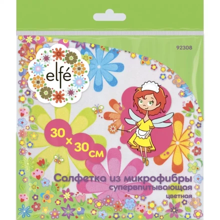 Салфетки из микрофибры цветная 300х300 мм Elfe 92308 купить в Магнитогорске