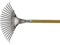 Грабли веерные 20 зубьев с черенком оксидированные плоский зуб  СИБРТЕХ Россия 61779 купить в Магнитогорске