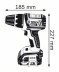 Аккумуляторная дрель-шуруповерт BOSCH GSR 18 V-LI (0.601.866.10J) купить в Магнитогорске