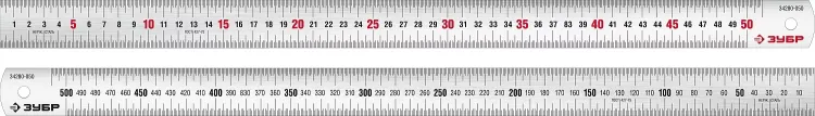 ЗУБР Про-50, длина 0.50 м, усиленная нержавеющая линейка, Профессионал (34280-050) купить в Магнитогорске