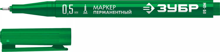 ЗУБР МП-50 зеленый, 0.5 мм перманентный маркер (06321-4) купить в Магнитогорске