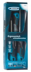 Набор отвёрток комбинированный 3 шт,S2 трехкомпонентная рукоятка GROSS 12167
