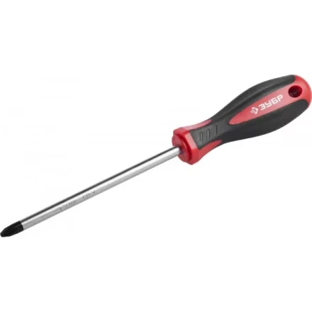 Отвертка ЗУБР &quot;МАСТЕР&quot;, Cr-v, эргономичная двухкомпонентная рукоятка, PH3x150мм 25062-3-150_z03 купить в Магнитогорске