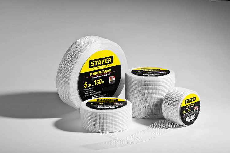 Серпянка самоклеящаяся FIBER-Tape, 10 см х 45м, STAYER Professional 1246-10-45 1246-10-45 купить в Магнитогорске