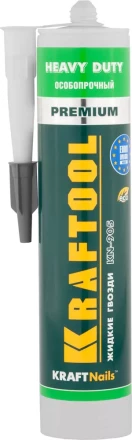 Клей монтажный KRAFTOOL KraftNails Premium KN-905, особопрочный, многоцелевой, без растворителей, 310мл 41348_z01 купить в Магнитогорске
