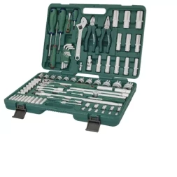 Набор головок торцевых универсальный 1/2"DR 8-32мм 1/4"DR 4-13мм ключи угловые 1,5-10мм отвертки 83предмета S04Н52483 S Jonnesway 48507