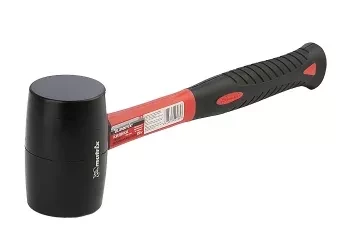 Киянка резиновая, 450 г, черная резина, фибергласовая рукоятка MATRIX 11185 купить в Магнитогорске