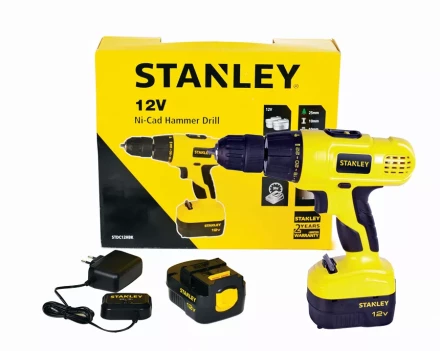Дрель аккумуляторная Stanley STDC12HBK в кейсе купить в Магнитогорске