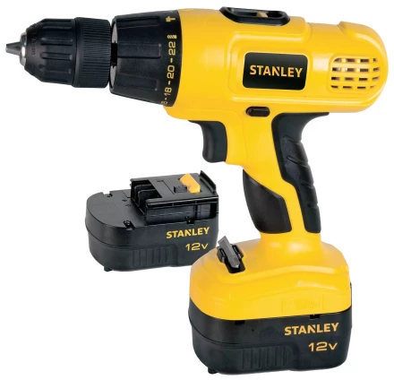 Дрель аккумуляторная Stanley STDC12HBK в кейсе купить в Магнитогорске