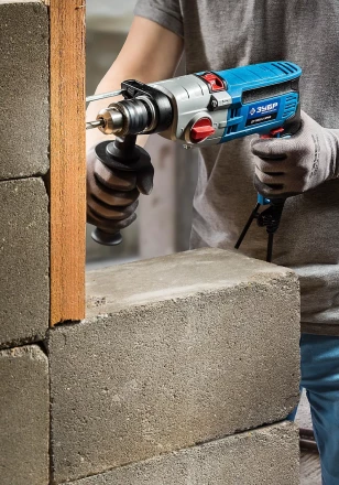 Дрель ударная двухскоростная + кейс ДУ-П850-2 ЭРМК серия ПРОФЕССИОНАЛ купить в Магнитогорске