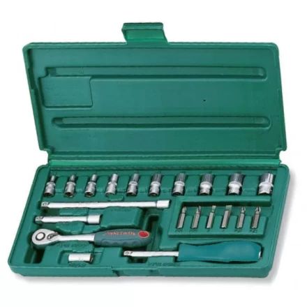 Набор головок торцевых  1/4&quot;DR 4-13мм 21предмет Jonnesway S04Н2721S 47533 купить в Магнитогорске