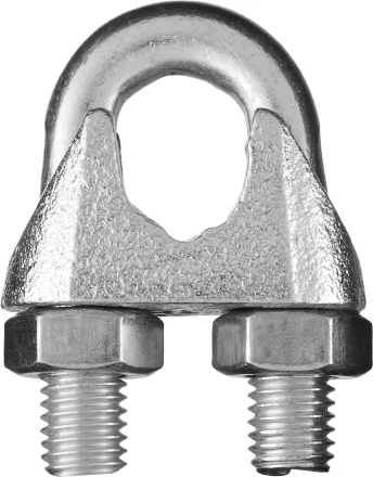 Зажим троса DIN 741, оцинкованный, 13мм, 15 шт, STAYER Master 30535-13 30535-13 купить в Магнитогорске