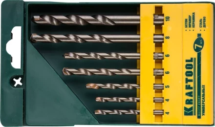 Набор KRAFTOOL &quot;EXPERT&quot; Сверла универсальные (бетон,мрамор,сталь,стекло,керамика,дерево), цилиндр. хвост., в боксе, 7шт 29172-H7 купить в Магнитогорске