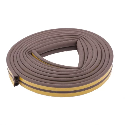 Уплотнитель 12 м профиль &quot;D&quot; коричневый СИБРТЕХ 93937 купить в Магнитогорске