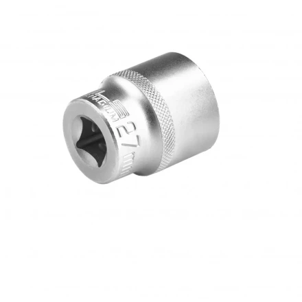 Головка торцевая 27 мм двенадцатигранная CrV под квадрат 1/2 хромированная Stels 13671 купить в Магнитогорске