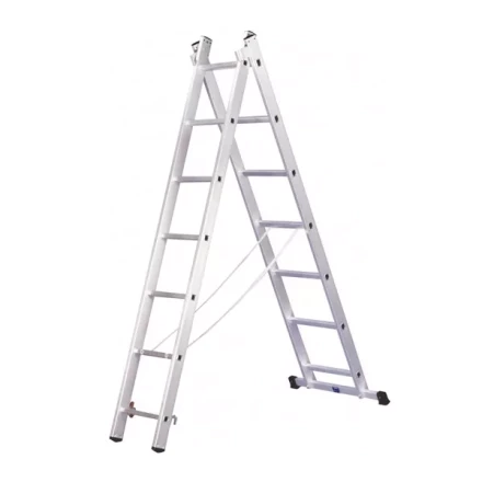 Лестница двухсекционная 2х15 ступеней ЭНКОР 69303 купить в Магнитогорске