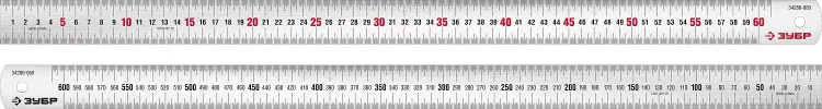 ЗУБР Про-60, длина 0.60 м, усиленная нержавеющая линейка, Профессионал (34280-060) купить в Магнитогорске