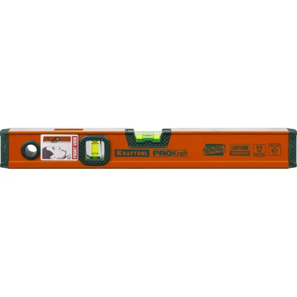Уровень KRAFTOOL алюминиевый, 2 глазка, 40см 34721-040_z01 купить в Магнитогорске