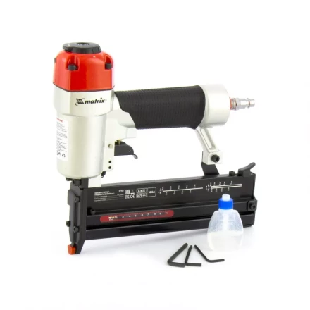 Нейлер-степлер пневматический 2 в 1 гвозди 18GA длина 10-50 мм скобы 18GA длина 13-40 Matrix 57426 купить в Магнитогорске
