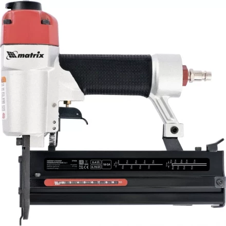 Нейлер-степлер пневматический 2 в 1 гвозди 18GA длина 10-50 мм скобы 18GA длина 13-40 Matrix 57426 купить в Магнитогорске