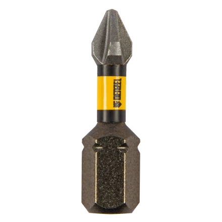 Бита IMPACT, PH1x25 мм, лазерная обработка шлица, сталь S2, 10 шт., Е 6,3 Denzel 11684 купить в Магнитогорске