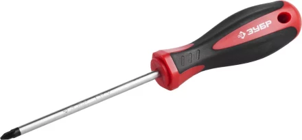 Отвертка ЗУБР &quot;МАСТЕР&quot;, Cr-v, эргономичная двухкомпонентная рукоятка, PZ1x100мм 25063-1-100_z02 купить в Магнитогорске