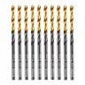 Сверло по металлу, 3 мм, HSS-Tin, Golden Tip, 10 шт. Denzel 717205 купить в Магнитогорске