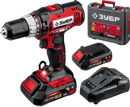 Дрель-шуруповерт, 2 АКБ С1-18 (2 Ач), в кейсе ДШЛ-185-22 серия «МАСТЕР» купить в Магнитогорске