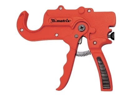 Ножницы для резки изделий из ПВХ пистолетного типа D - до 36 мм обрезиненная опорная рукоятка порошковое покрытие MATRIX 78416 купить в Магнитогорске