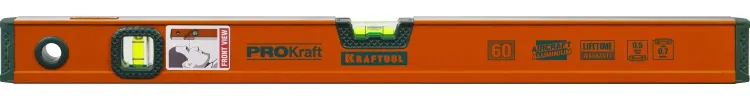 Уровень KRAFTOOL алюминиевый, 2 глазка, 60см 34721-060_z01 купить в Магнитогорске