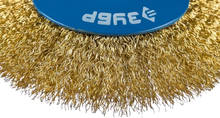 ЗУБР &quot;ПРОФЕССИОНАЛ&quot;. Щетка коническая для УШМ, витая латунированная стальная проволока 0,3мм, 100ммхМ14 35267-100_z02 купить в Магнитогорске