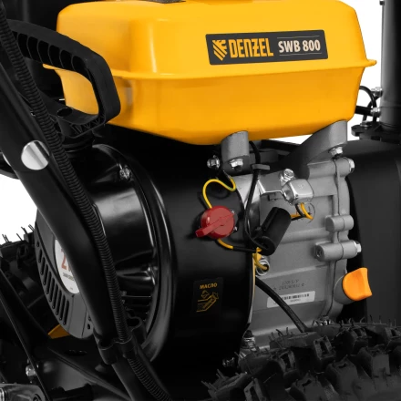 Гибридная снегоуборочная машина с функц. подметания SWB-800, 212 сс, руч. старт, 2 насадки// Denzel 97662 купить в Магнитогорске