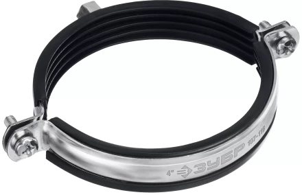 ЗУБР 4, М8/М10, цинк, 10 шт, трубный хомут с гайкой (37880-107-116) купить в Магнитогорске