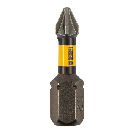 Бита IMPACT, PZ1x25 мм, лазерная обработка шлица, сталь S2, 10 шт., Е 6,3 Denzel 11686 купить в Магнитогорске