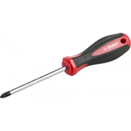 Отвертка ЗУБР &quot;МАСТЕР&quot;, Cr-v, эргономичная двухкомпонентная рукоятка, PZ2x100мм 25063-2-100_z02 купить в Магнитогорске