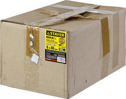 Дюбель-гвоздь полипропиленовый, потайный бортик, 8 x 80 мм, 1000 шт, STAYER Master 30640-08-080 30640-08-080 купить в Магнитогорске