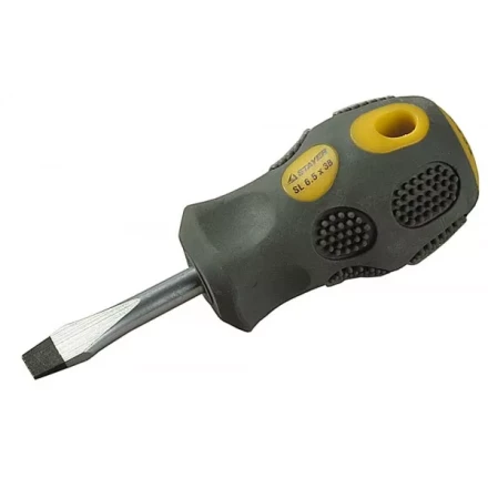 Отвертка STAYER &quot;PROFESSIONAL&quot; &quot;MAX-GRIP&quot; слесарная, Cr-V, намагниченная, SL 6,5х38мм 2580-38-6.0 G купить в Магнитогорске